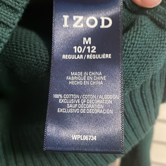 Dark Green IZOD size 10/12 boys sweater. - Picture 5 of 8